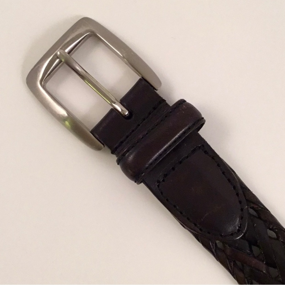 WILSONS LEATHER MENS BRAIDED LEATHER BELT 52 - Picture 2 of 6